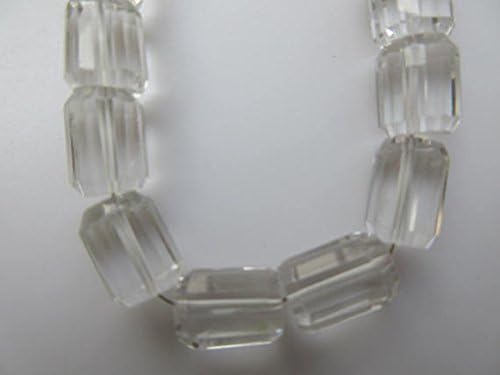 13 inch natural beads strand of 11x8mm faceted rondelle crystal quartz gemstone beads for DIY jewelry - necklace, bracelet, earring, ring.