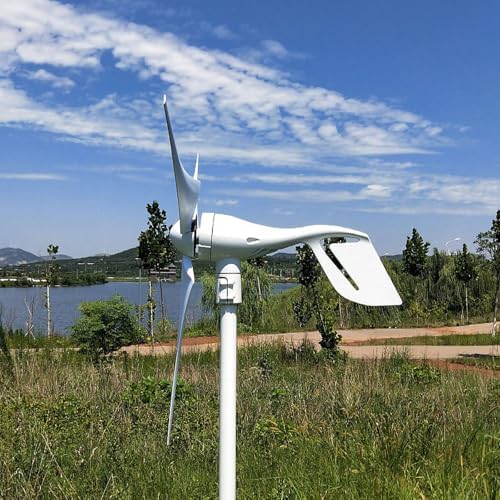 300W/400W/500W Permanent Magnet Wind Turbine for Home Use - Solar Hybrid Power Generator, Automatic Rooftop & Farm Solution (400W) - Eco-Friendly Energy Solution
