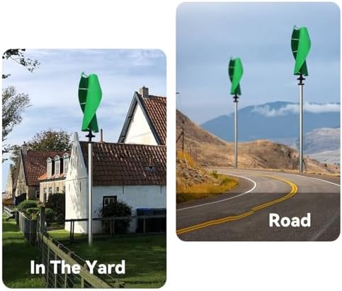 2000W/4000W/8000W/10000W Wind Turbine Generator Kit - 12V/24V/48V Off-Grid System with Hybrid MPPT Charge Controller, Low Noise Maglev Design for Efficient Power Generation and Garden Lighting