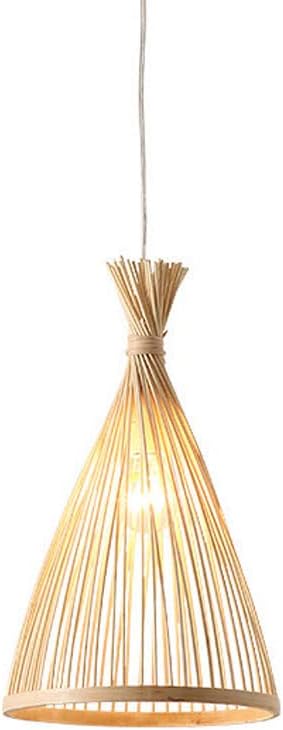 Creative Japanese-Style Pendant Lamp, Hand-Woven Rattan Hanging Light, Ceiling Light, Semi-Open Chandelier, Bar Cafe Lighting Fixture