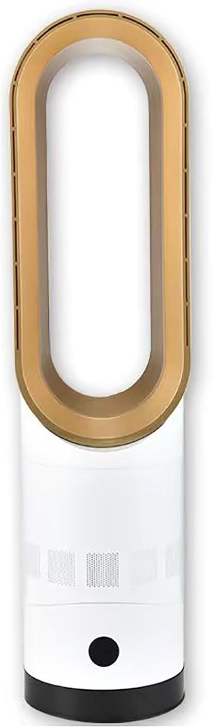 Tower Fans for Bedroom, Oscillating Fans with Remote, Pedestal Fan, Bladeless Fans Used with air conditioners can Quickly circulate Indoor air and Cool Down Quickly;(Gold)