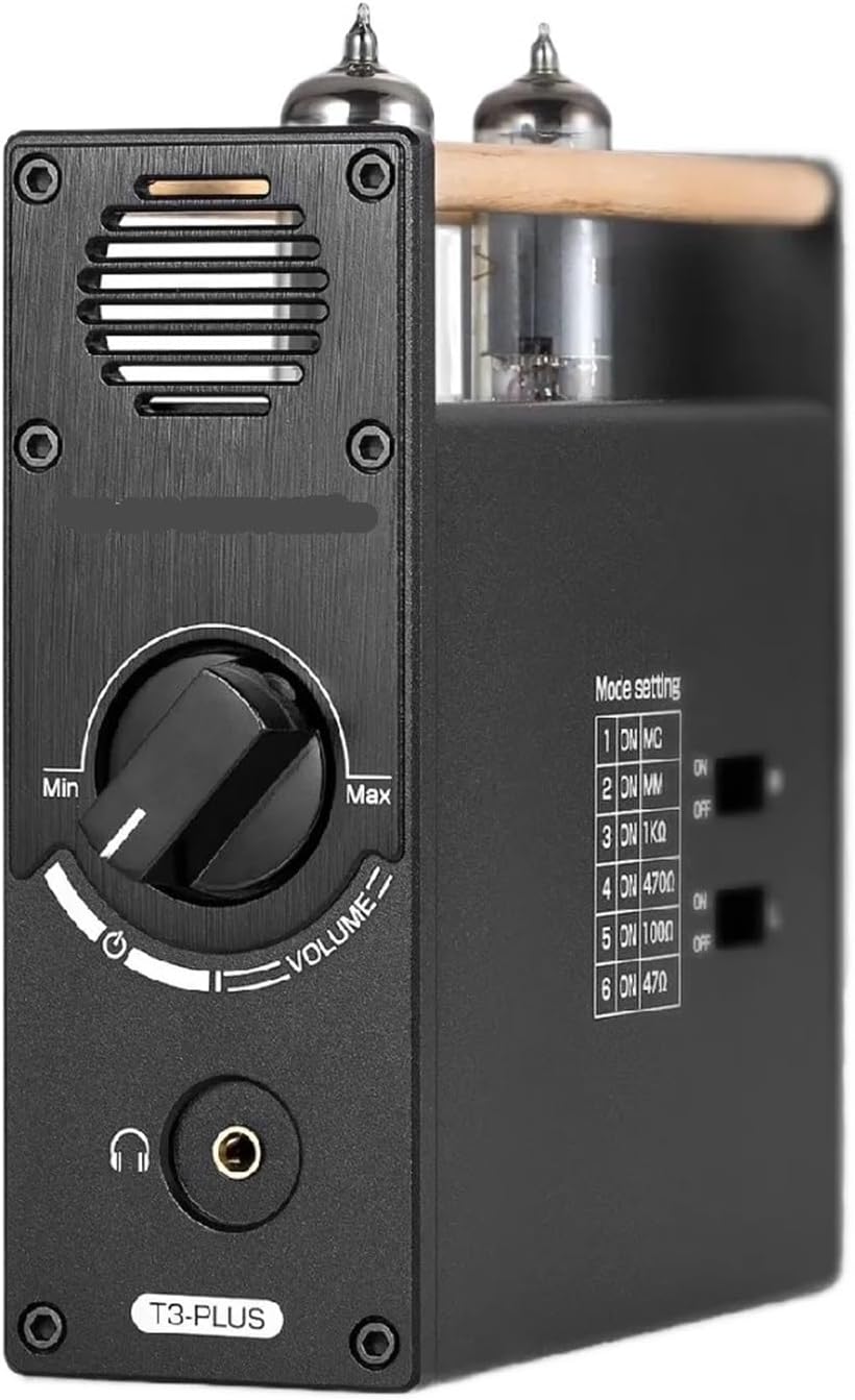 T3 Plus Mini Vacuum Tube Preamplifier MM/MC Phono Preamplifier Desktop Headphone Amplifier