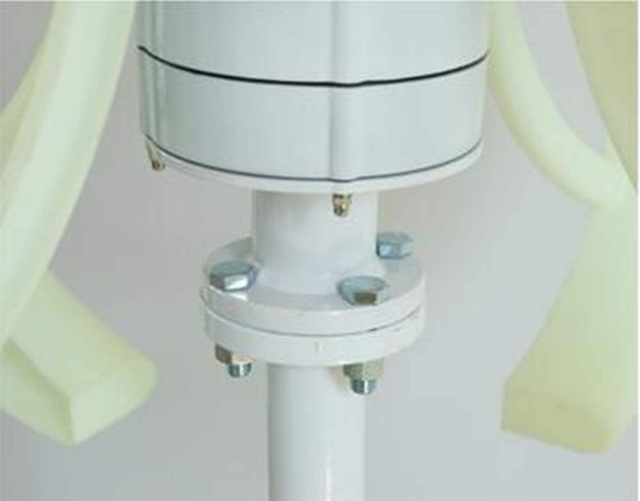 800W Vertical Wind Turbine Generator Windmill 5 Blades 12V/24V/48V Charge Controller for Marine Ship/Camping/Home Use,White,12v