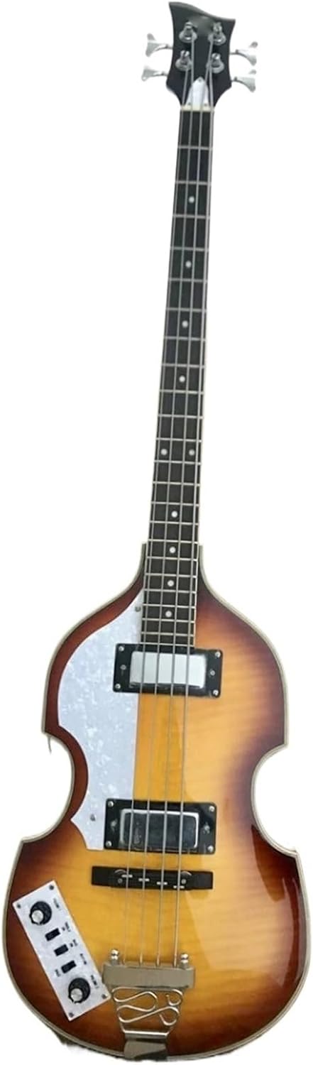 Beginner Electric Guitar Kits 4 String Sunset Color Full Hollow Professional Left Hand Violin Electric Bass