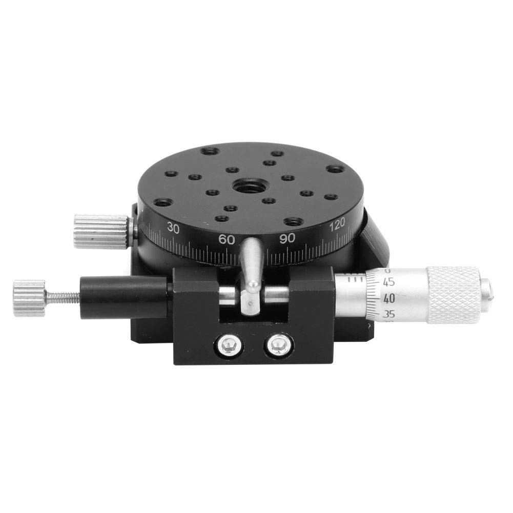 RSP40 L R Axis Manual Micrometer Trimming Station with 360° Coarse 5° Fine Rotation, High for Machinery Production, Testing Equipment, Optical Measurement More
