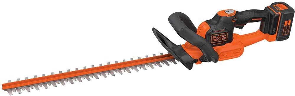 BLACK + DECKER LHT341 40V MAX POWERCUT Lithium-Ion 24 in. Cordless Hedge Trimmer Kit (1.5 Ah)