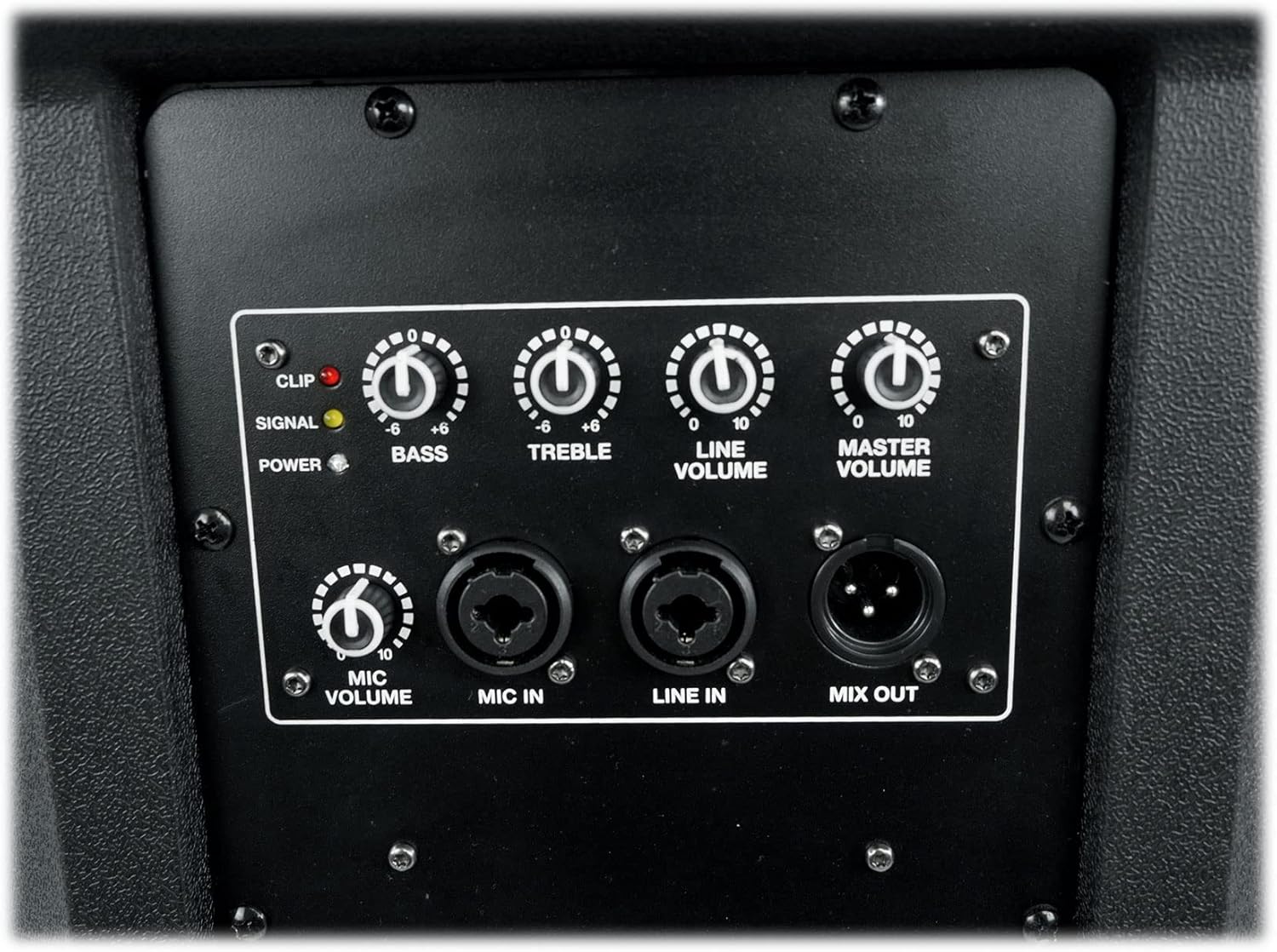 Rockville DX15 2000W 15” Powered PA Speaker, 2-Channel Mixer, XLR & 1/4” Inputs, Dual-Angle Pole Mount, Stage Monitor Angle, Perfect for Live Sound, Events, Venues & DJs