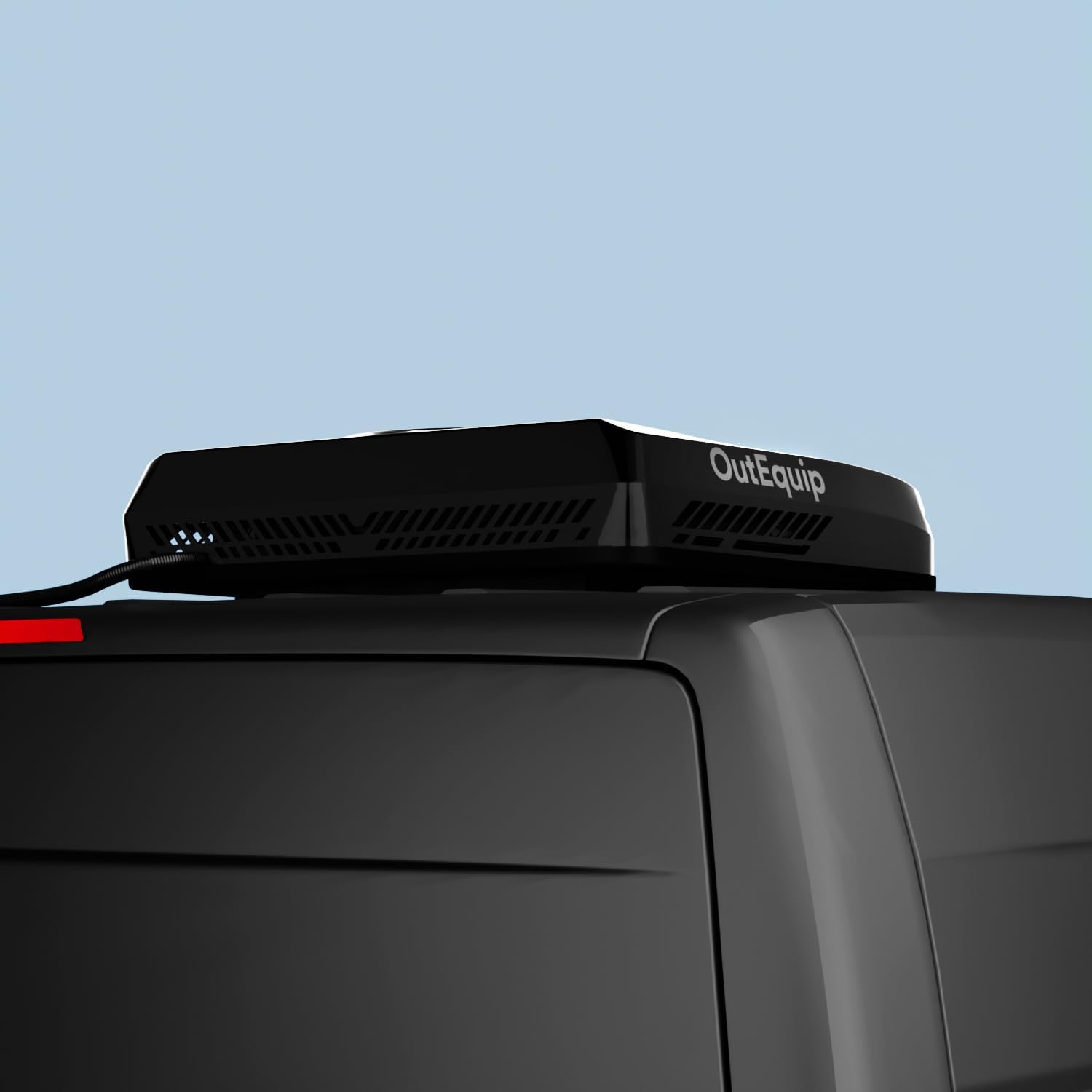 12V RV Rooftop Air Conditioner, 10,000 BTU Low Profile DC Air Conditioner – Quiet Battery Powered AC Unit for RV, Van, Camper, Truck, Trailer, Boat – Black Shell Design (No Heater)