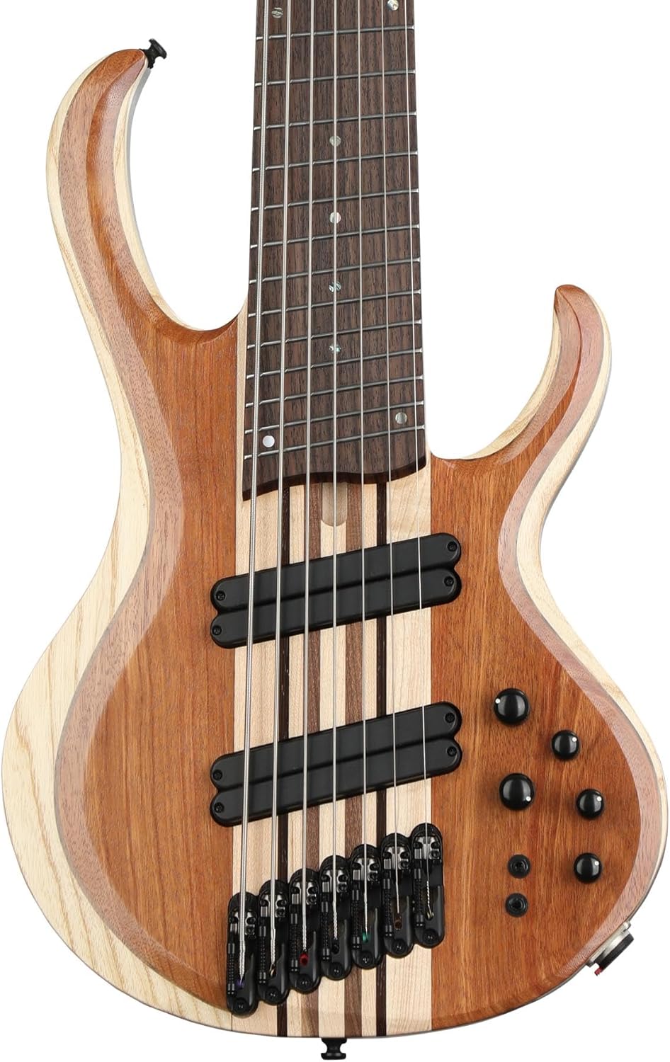 Ibanez BTB Bass Workshop Multi-scale 7-string Electric Bass - Natural Mocha Low Gloss