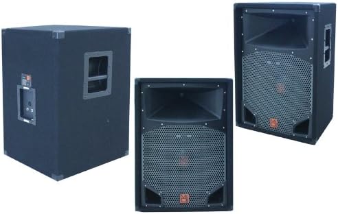Mr. Dj COMS15 Coms15 Single 15Inch 2500 Peak Momentary Power Speaker With 2Inch 430W Rms Titanium Driver