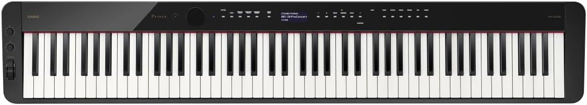 Casio Privia PX-S3100 – 88-Key Weighted Digital Piano | Slim & Elegant | 700 Tones, 200 Rhythms, Bluetooth Audio/MIDI, Touch Sensor Controls, Audio/MIDI Recorders & Editable DSP Effects
