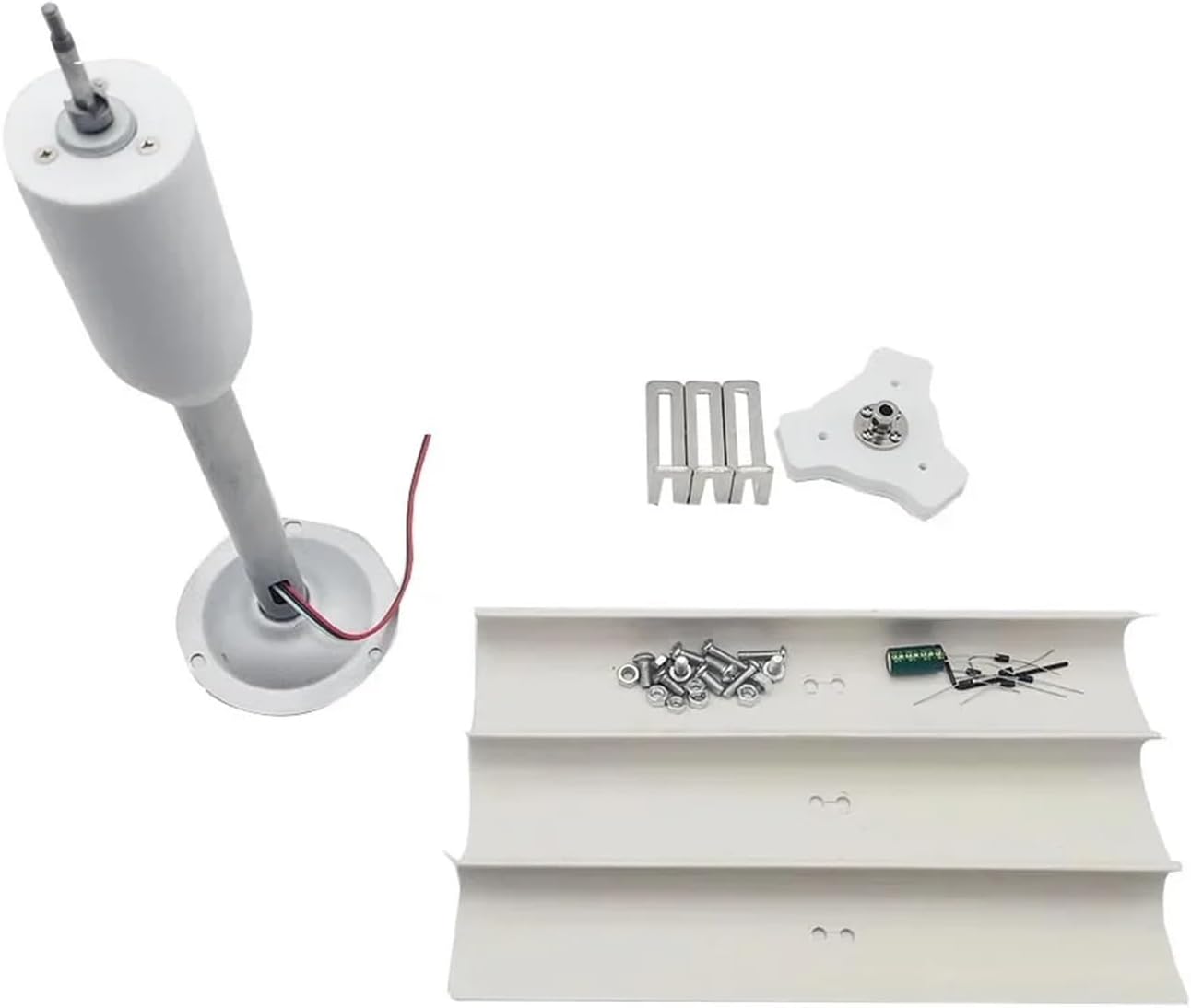 Wind Power DIY Kit 12V Three-Phase Wind Turbine Model DIY Wind Turbine Vertical Axis Wind Turbine Teaching Model Learn About Renewable Energy & Power