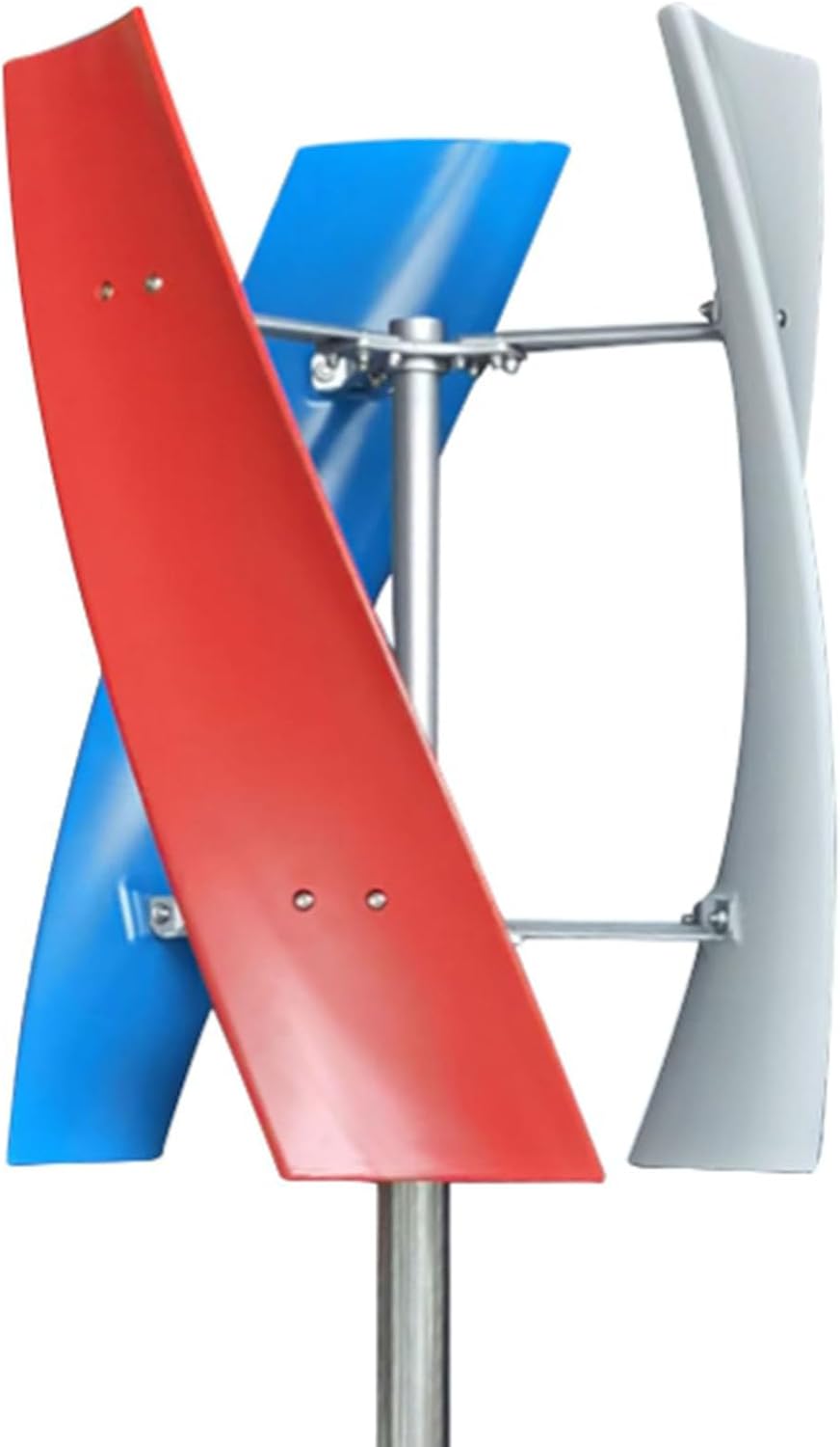 48V, 800W Wind-Solar Hybrid Vertical axis Wind Turbine, 12V-220V Magnetic levitation Vertical Generator, Suitable for Home, Ship, Garden and Outdoor