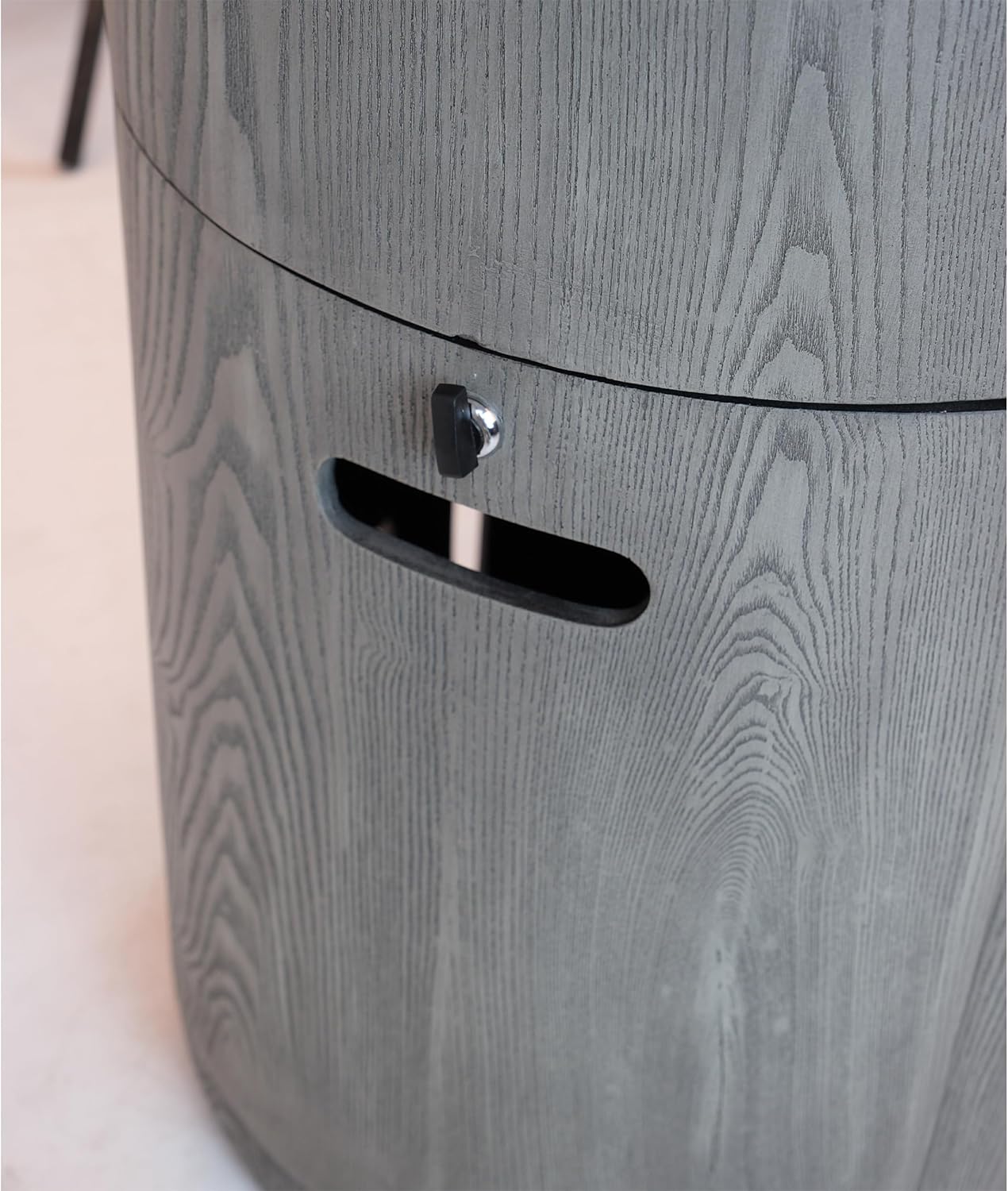 20 Inch Round Outdoor Gas Fire Pit 32000 BTU Patio Fire Pit with Lava Stone and Rainproof Cover,Magnesium Oxide Cultured Stone Surface Finished for Backyard