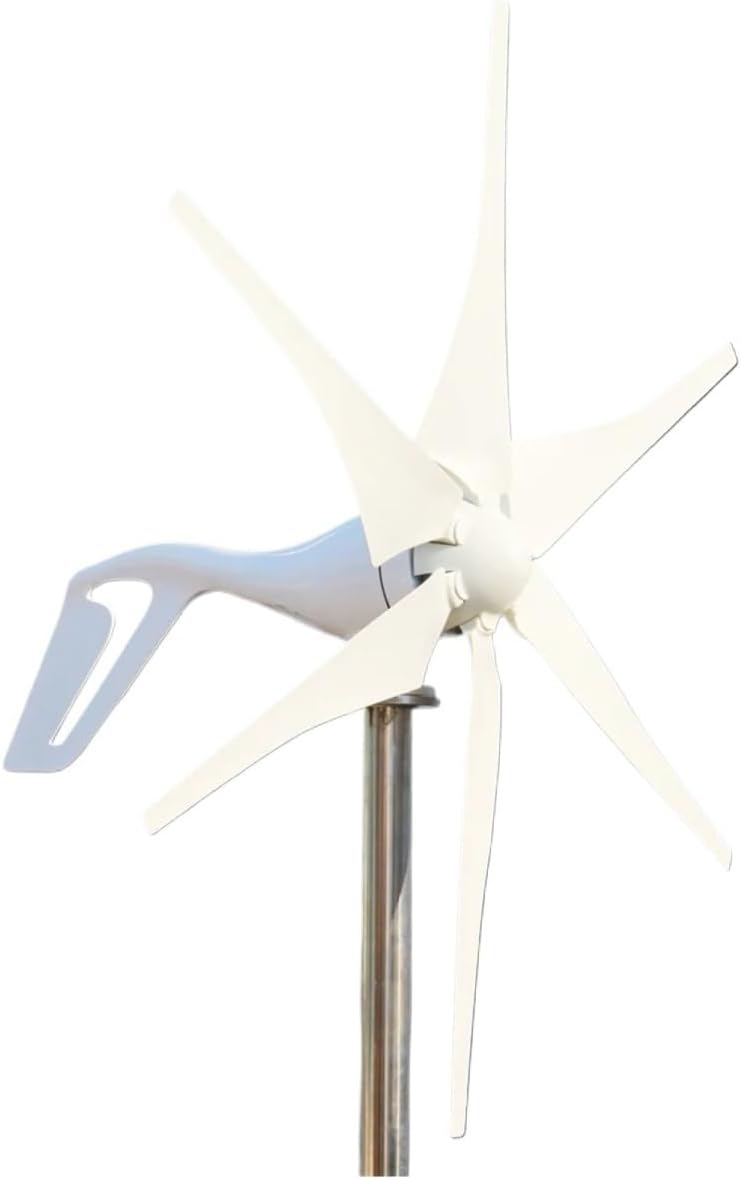 Horizontal Turbine 3000W Low Noise Wind Turbine Generator Kit 12V/24V/48V Low Wind High Eificiency Automitic Multi-Leaf Industrial Energy(1000W,with MPPT Controller_48V)