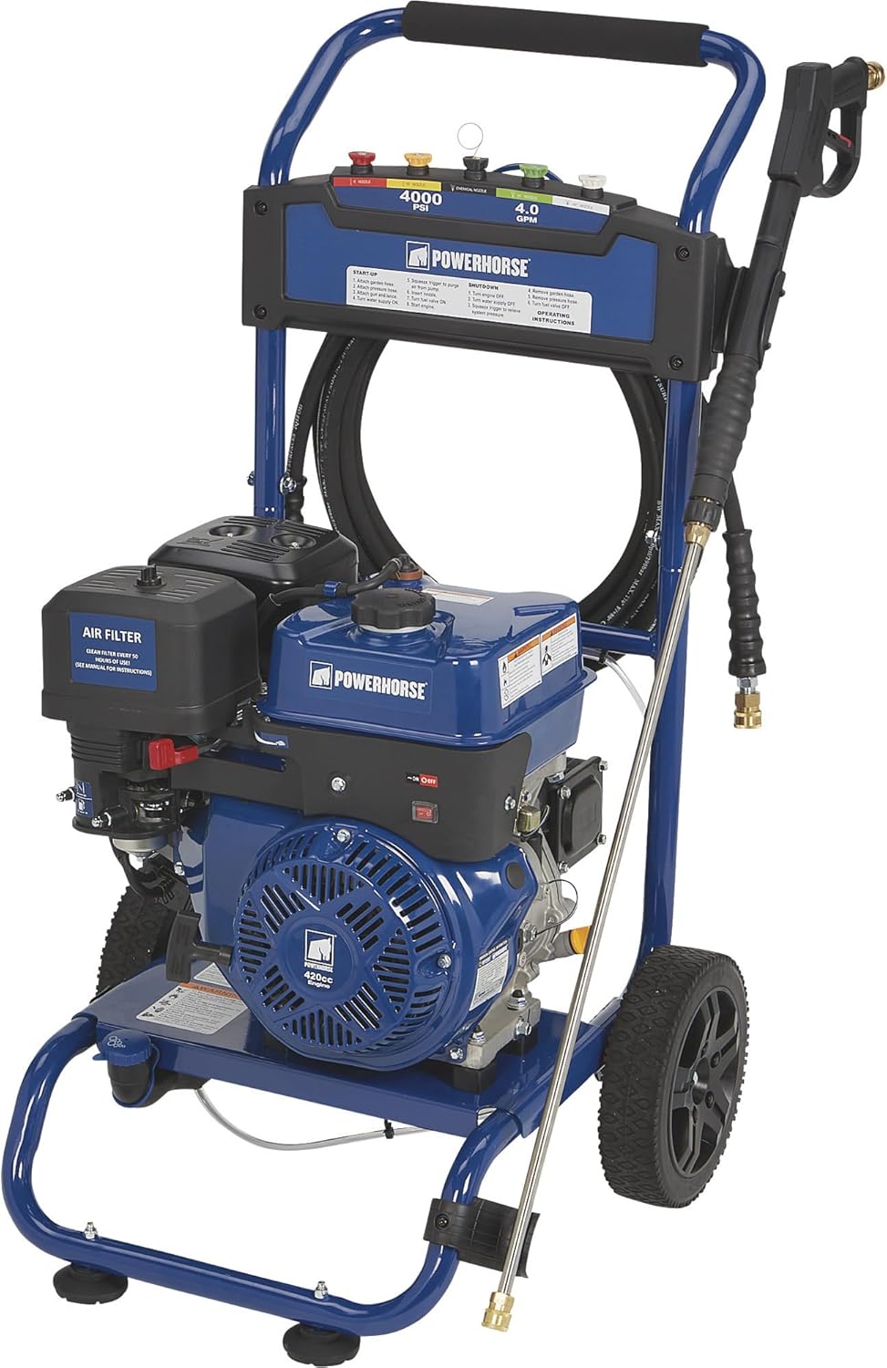Powerhorse Gas Cold Water Pressure Washer, 4400 PSI, 4.2 GPM