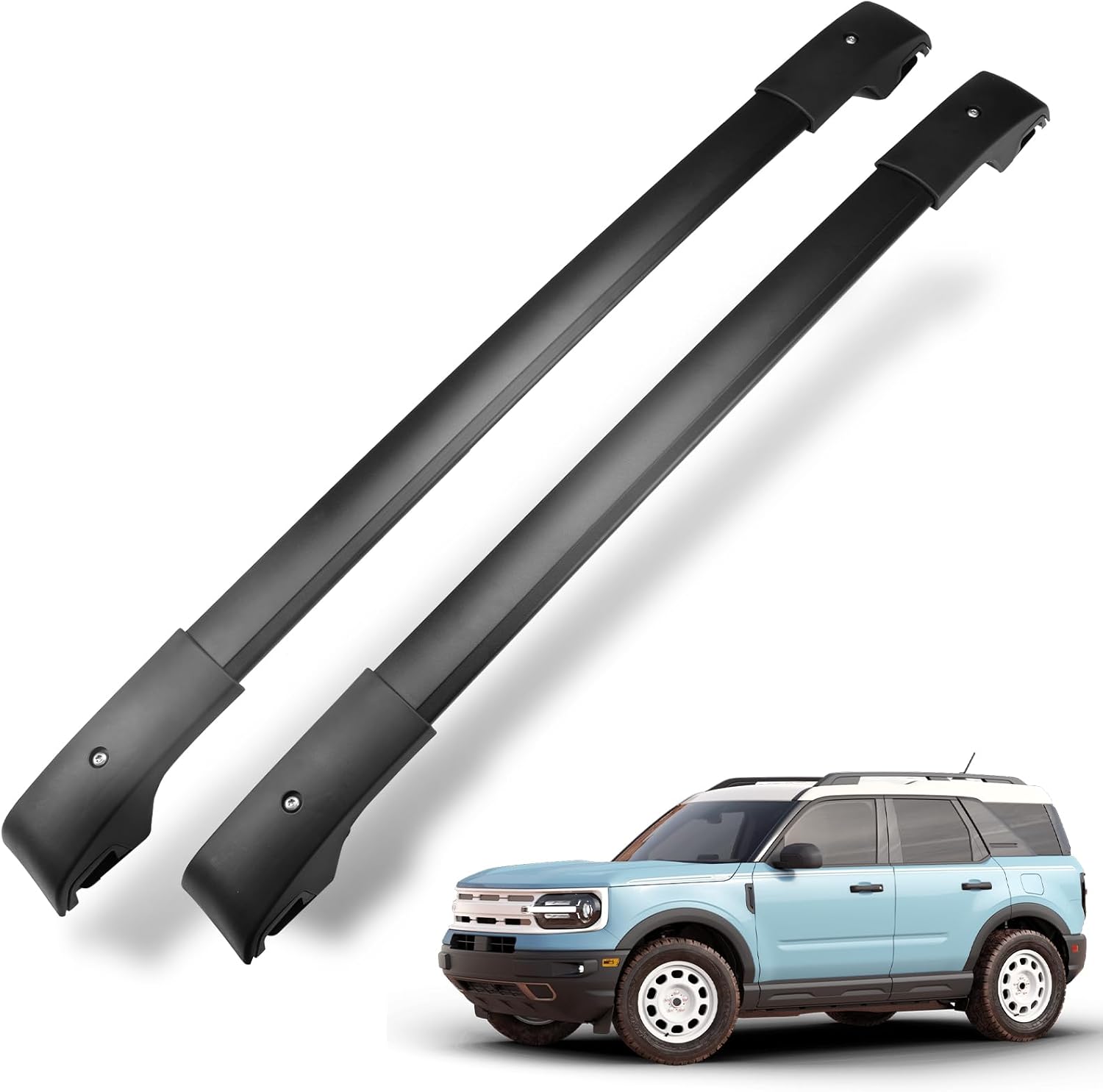 Roof Rack Cross Bars Luggage Carrier Fit for Ford Bronco Sport 2021-2024, Capable of Supporting Up to 200 lbs/90 kg, Ideal for Roof Bags, Roof Boxes, Bike Racks, and Various Other Accessories.