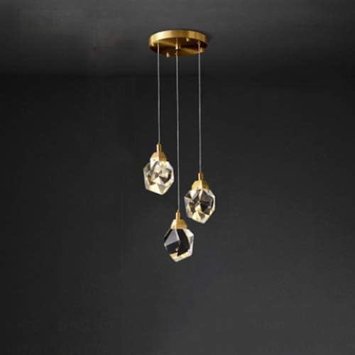 Crystal Glass Pendant Lamp Kit Led Hanging Ceiling Lights Nordic Postmodern Ceiling Pendant Lights Creative Hanging Lamps Height Adjustable Suspension Light Bedroom Ceiling Lighting Fixture,Whit