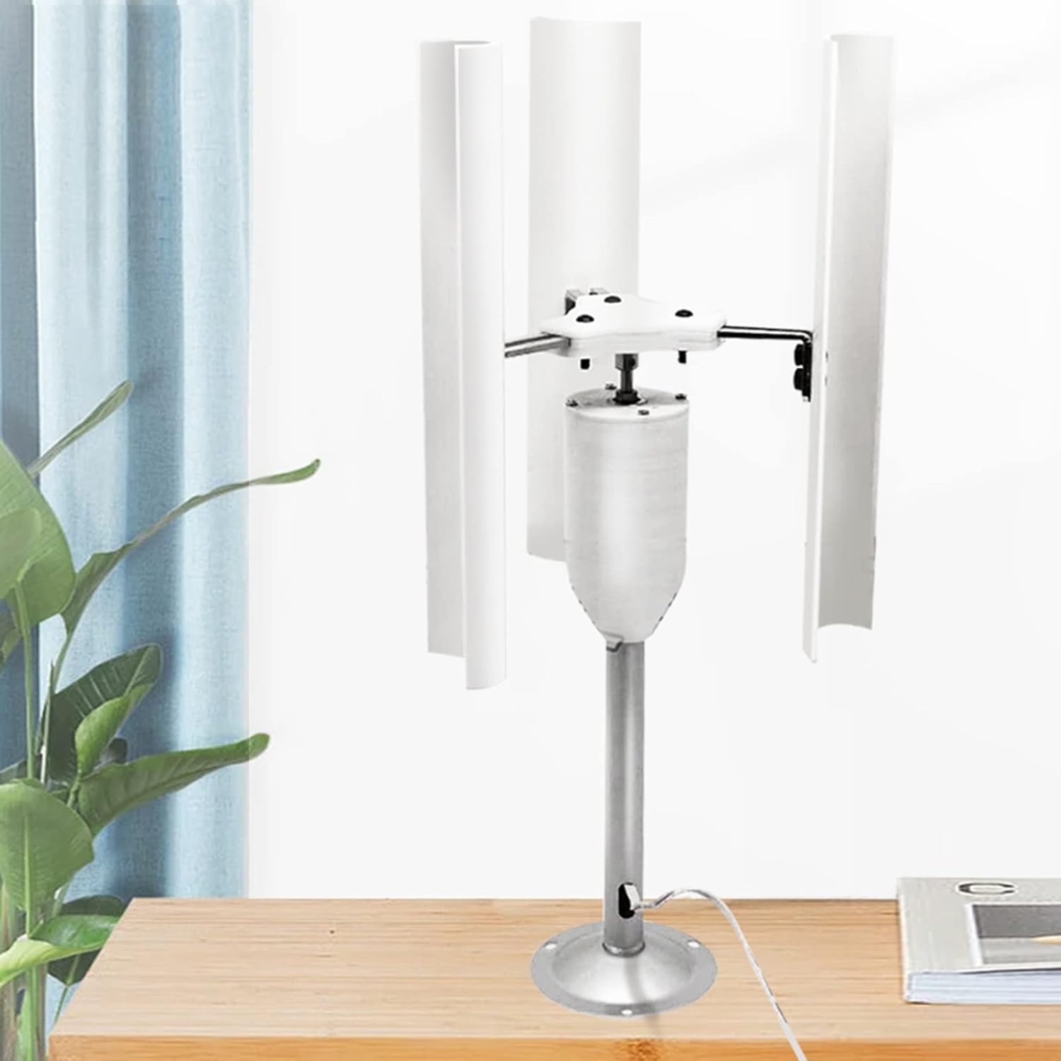 DIY 20W Model Three Phase Permanent Magnet Free Energy Generator 1-20V3 Blade Vertical Axis Wind Power Generator Alternator Windmill Generator