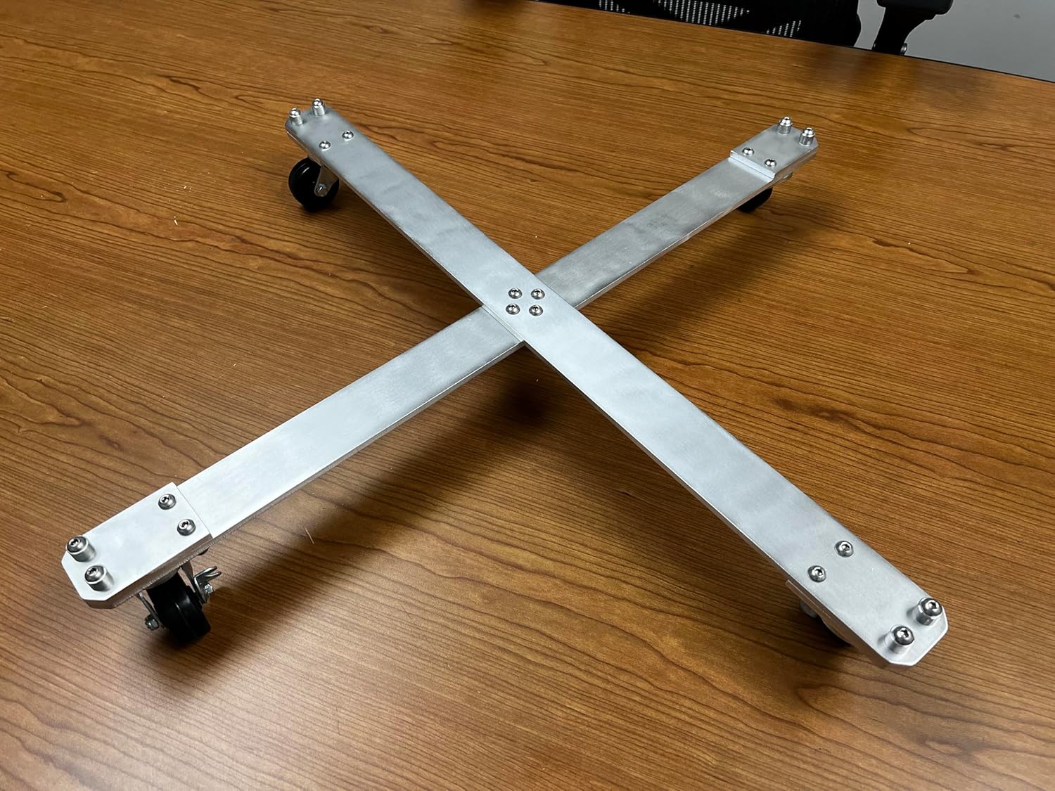 Fire Pit Wheeled Base for Solo Stove, Breeo and Others (Silver, 26.5 inch Diameter)