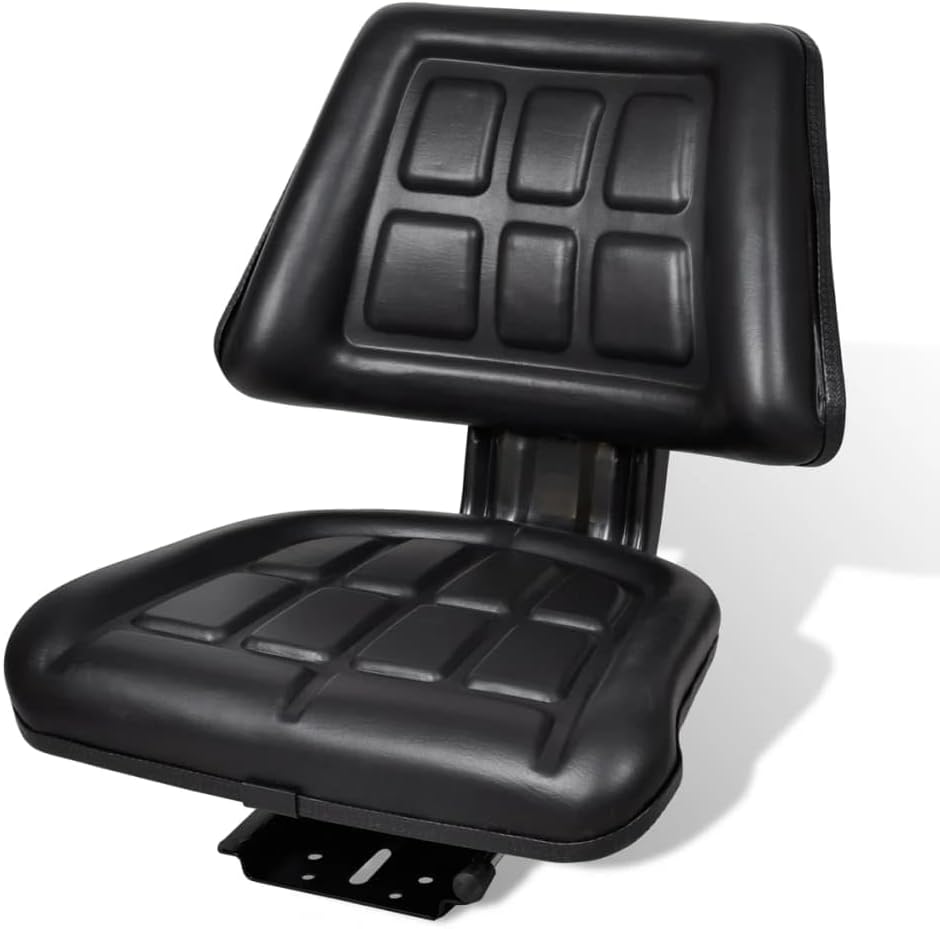 YAFF Tractor Seat Black Steel Height-Adjustable,Lawn & Garden,Outdoor Power Equipment Accessories,Tractor Parts & Accessories,210156