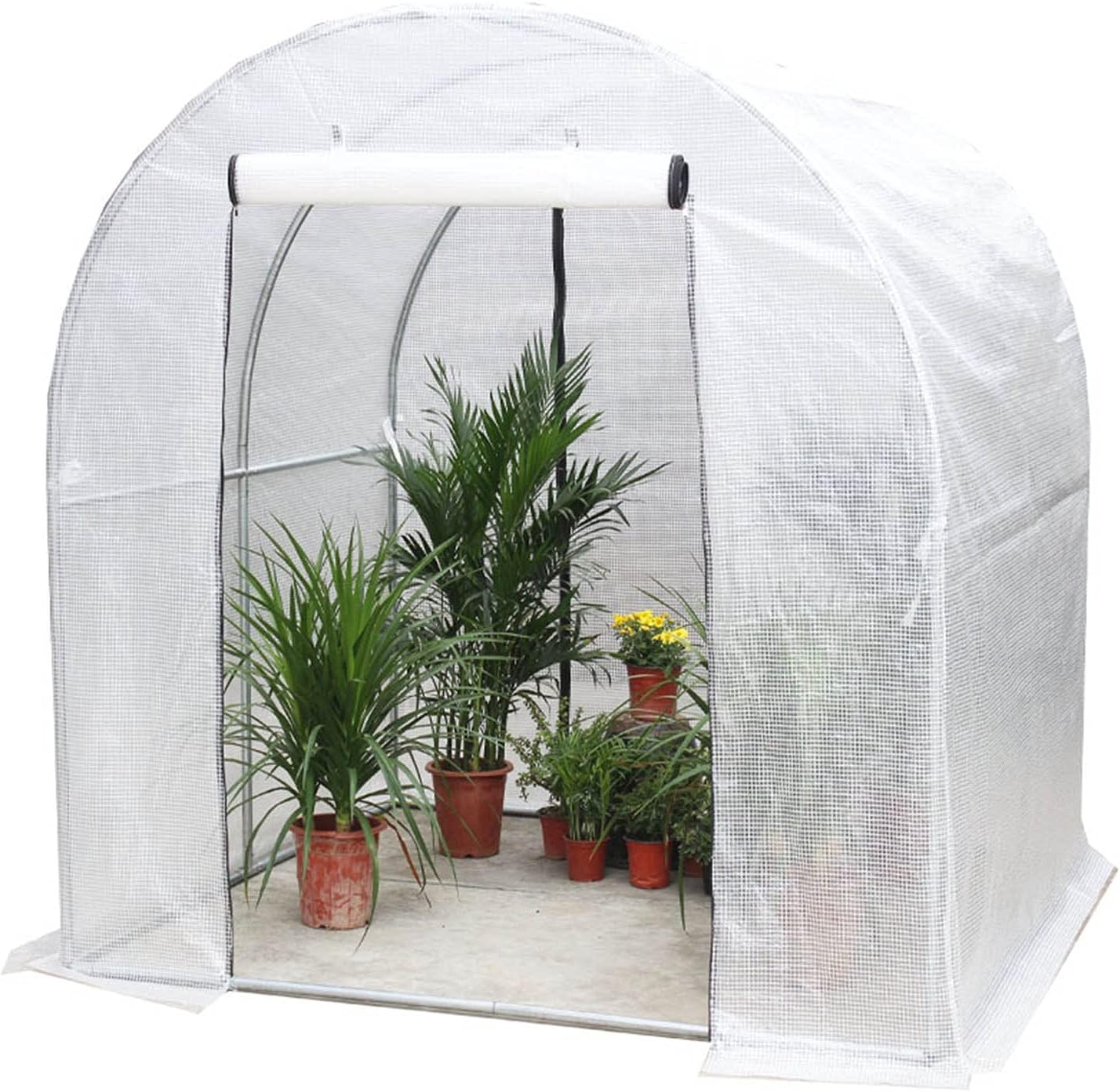 Walk-in Garden Plants Grow House,Mini Greenhouse Plastic Cover,Indoor Outdoor Tent Garden Greenhouse,Seedlings,Herbs,or Flowers in Any Season-Gardening Rack (Color : A, Size : 6x2x2m)