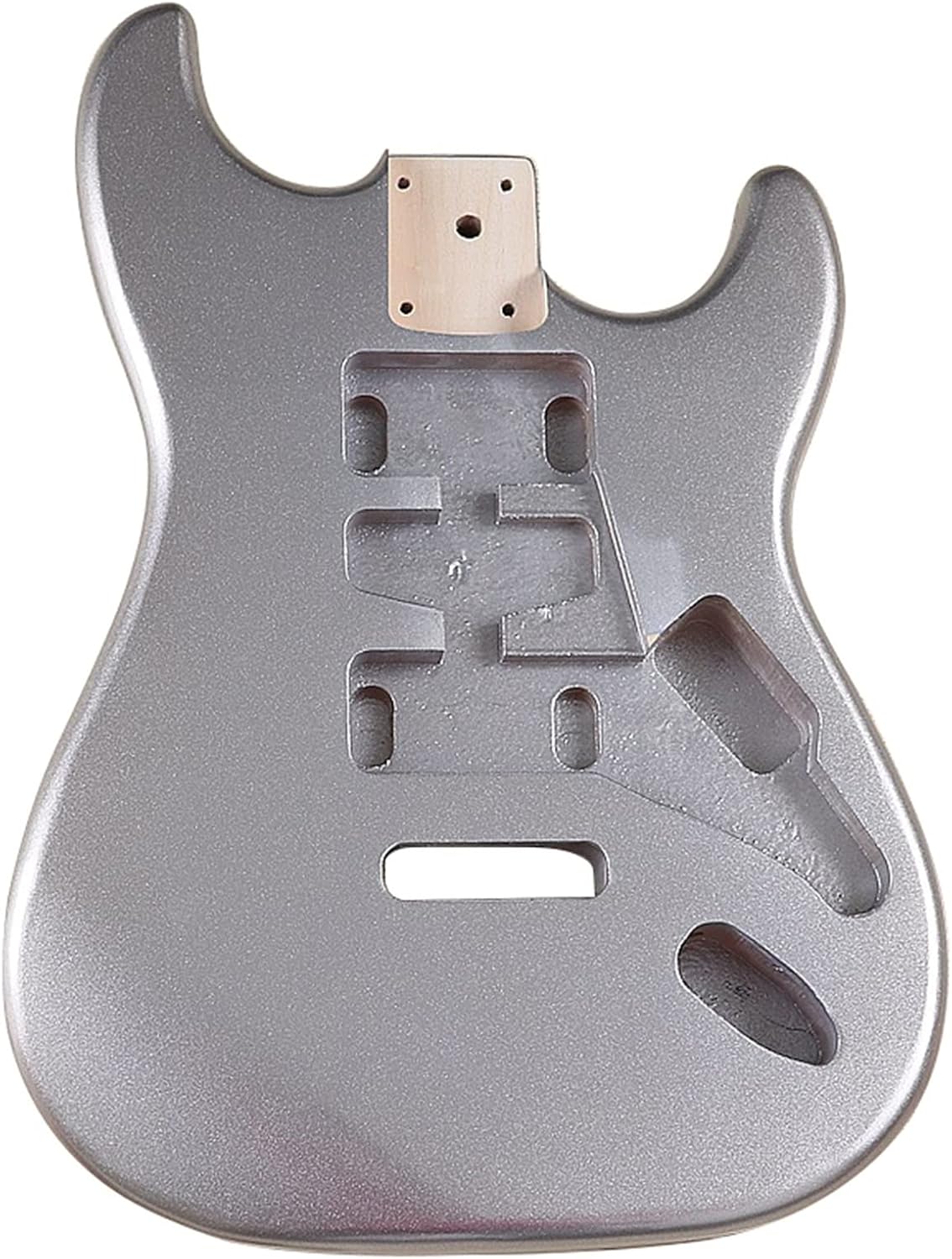 Poplar Wood Electric Guitar Body Guitar Body Metallic Silver Color Electric Guitar Barrel DIY Guitar Kit (Color : 2)