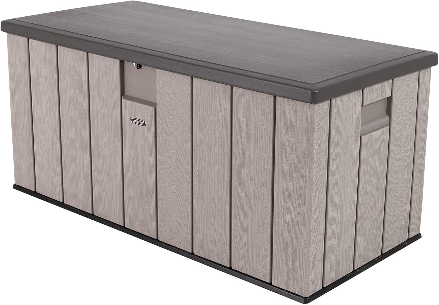 LIFETIME 150 Gallon Outdoor Storage Box, Gray Lid, 150.2 x 71.8 x 70 cm, Grey, 60362