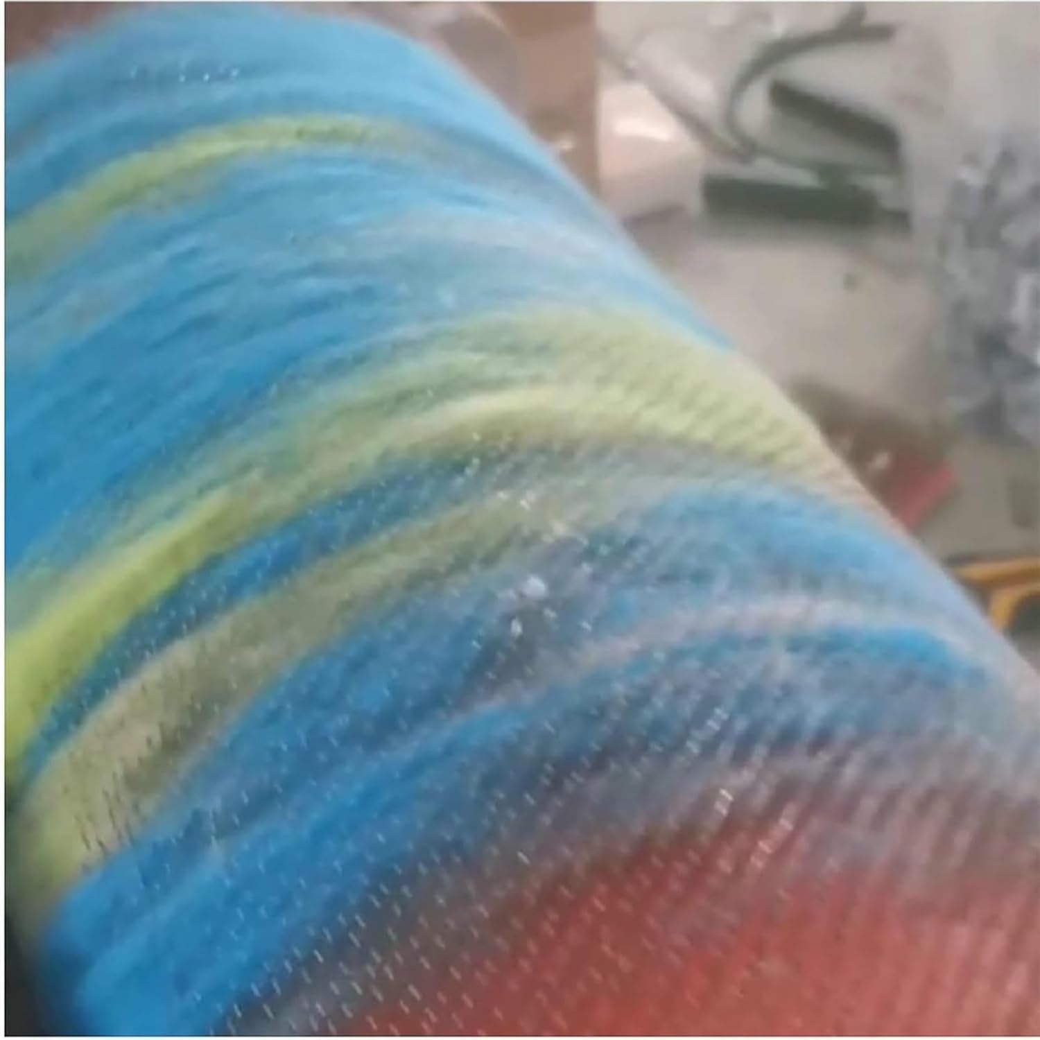 Manual Wool Drum Carder, Hand Carding Machine, Wool Blending Board Carding Brush Set with Aluminium Alloy Roller, Belt Drive, No Electricity Needed for DIY Craft, Handmade Projects~/