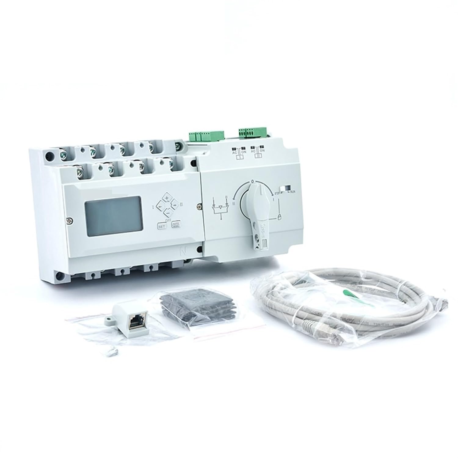 Generator ATS Automatic Transfer Switch Double Power Controller 63A 100A 125A 250A 630A 1000A ATS 125B (Color : 400A to 630A C Type)