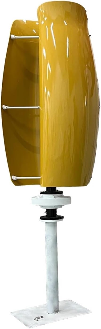 Wind Turbines, Wind Turbine Vertical Axis Permanent Maglev nerator Electric Power nerator 12V 24V 48V 1KW(Yellow,24V)