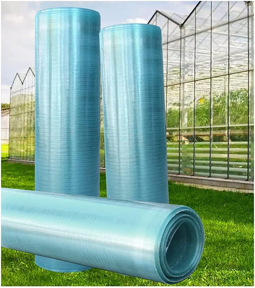 exproyzk Greenhouse Polycarbonate Sheet - Outdoor Garden Covering - Cold-Flexible, Clear, Strong Impact and Shatterproof - All-Weather (Color : Clear, Size : 1x4m)