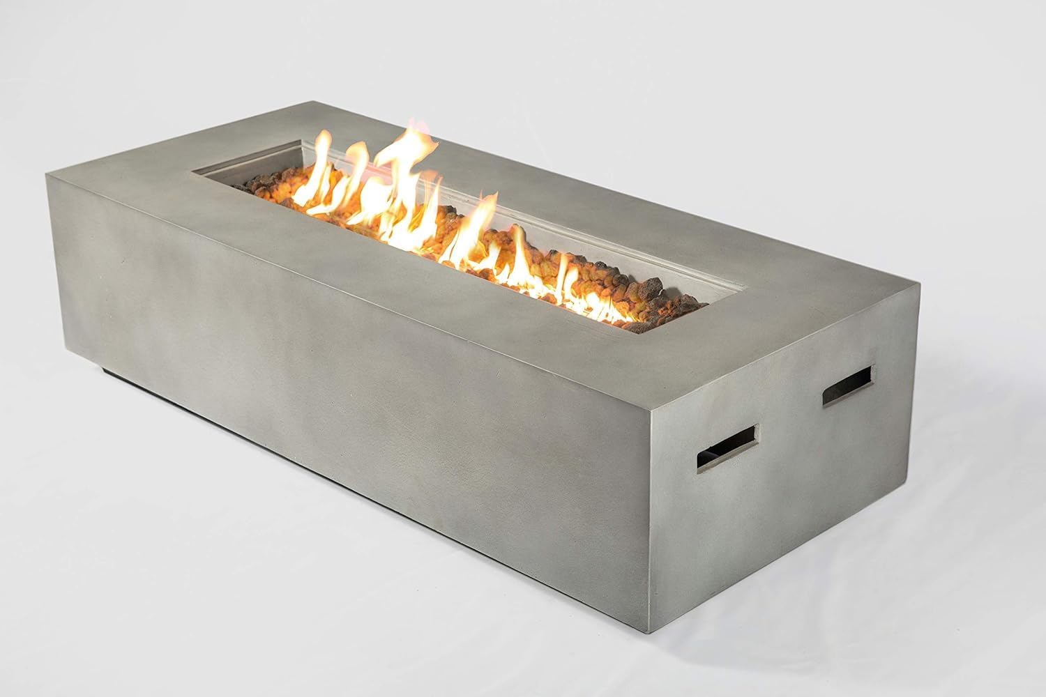 GOWE Concrete Propane/Natural Gas Fire Pit Table