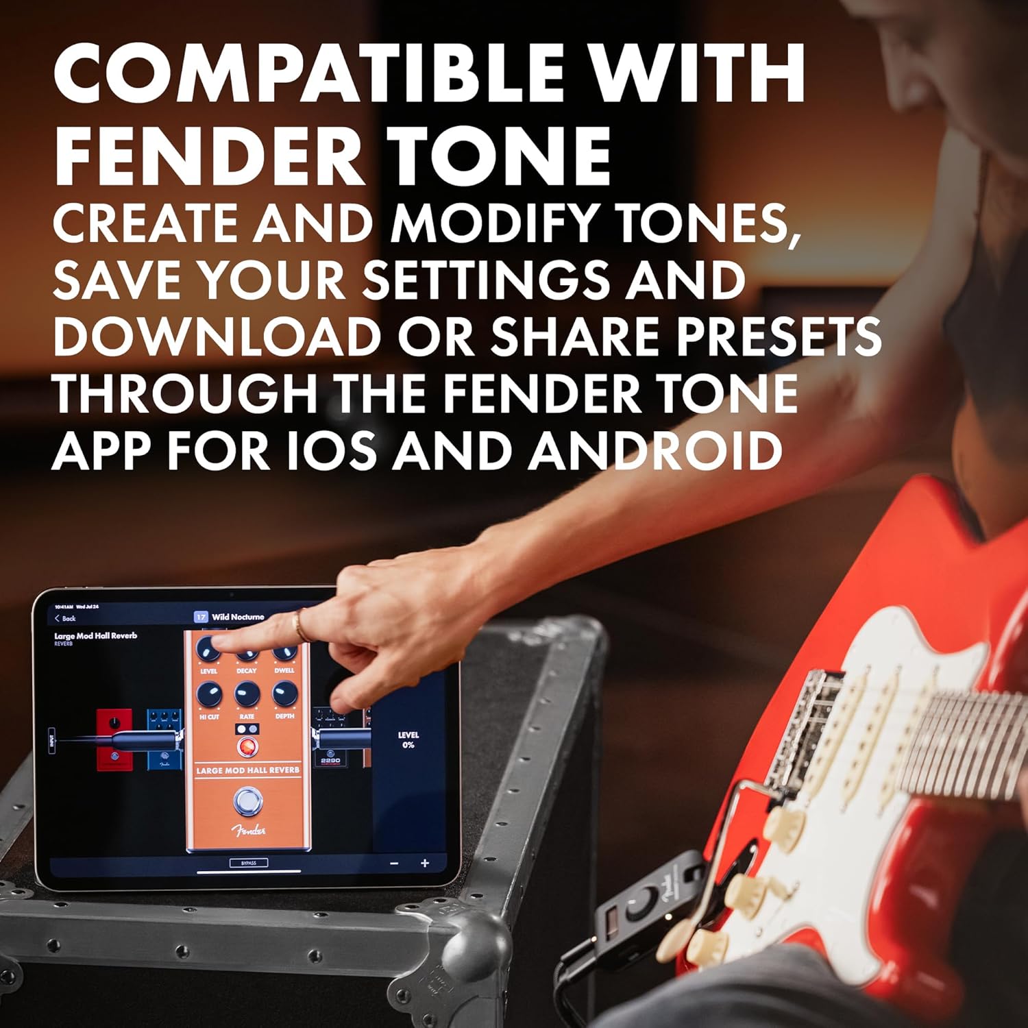 Fender Mustang Micro Plus Headphone Amplifier, Bluetooth Audio Streaming and 50 Amp and Effects Models, with 2-Year Warranty