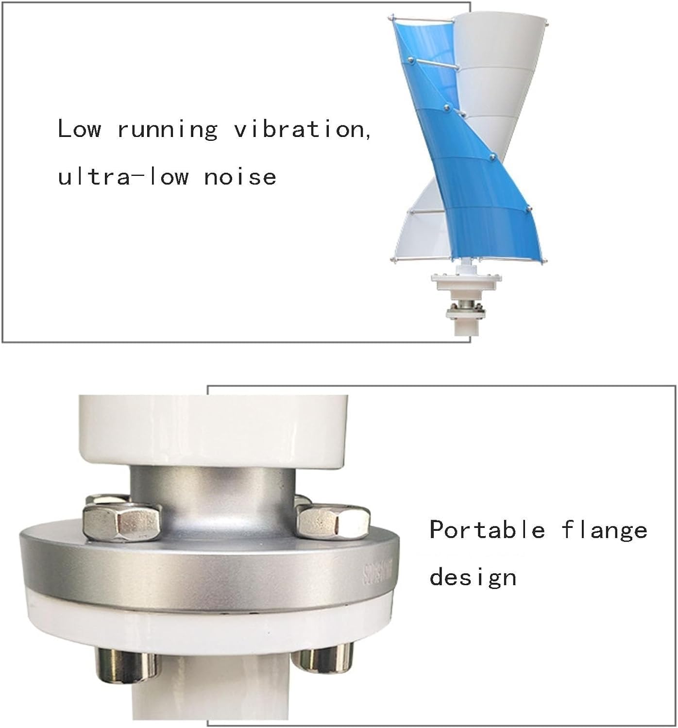 CHRISK 8000W Vertical Axis Wind Turbine Kit Household Wind and Photovoltaic Power Generation Complementary System with Controller