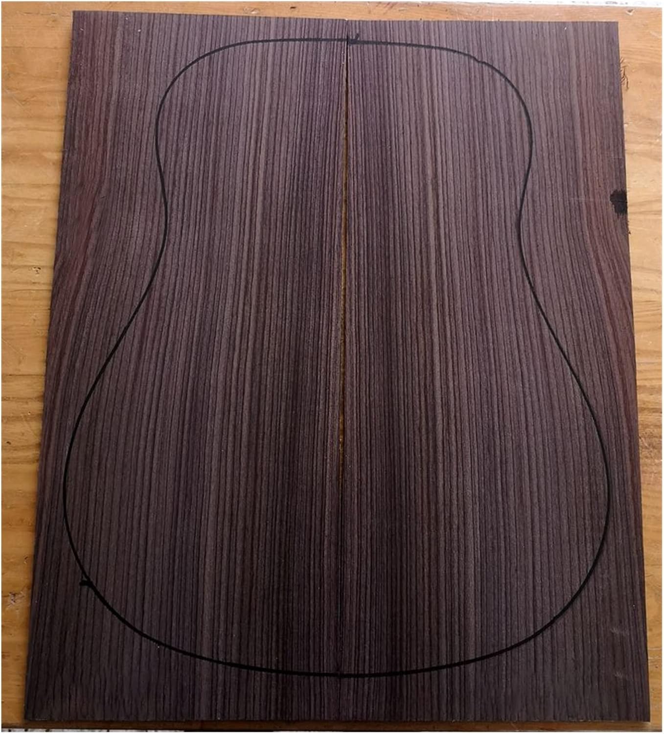 India Rose Wood Back Panel Wool Guitar Production Material Accessories DIY Guitar Kit (Color : 24)