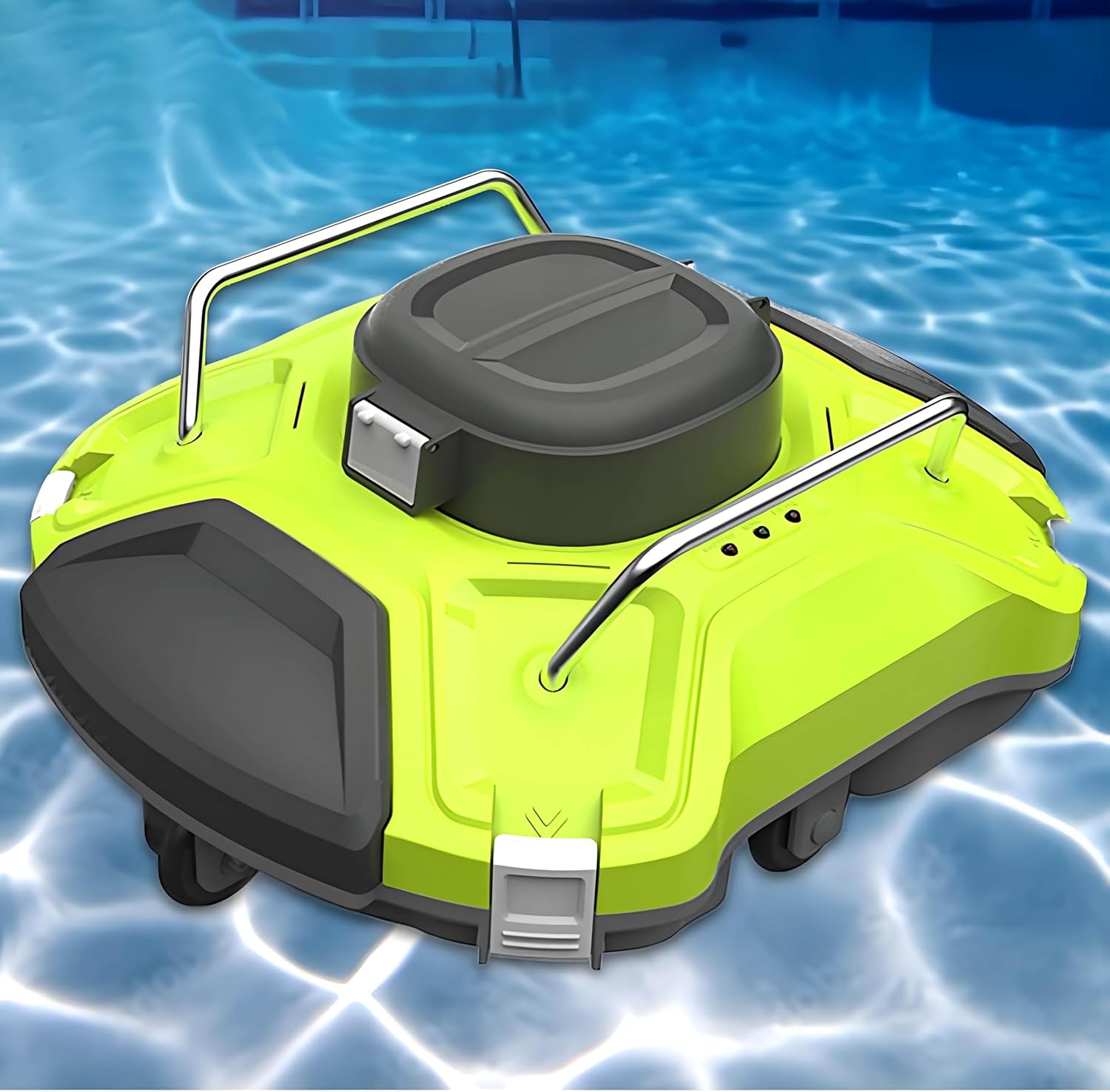 Cordless Pool Cleaner Machine, Automatic Robotic Pool Cleaner, Fully Automatic Pool Cleaner Robot, Efficient Cleaning, 30W, 180 Min Battery Life, for Out Indoor Pool