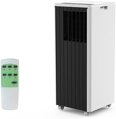 8000 BTU Portable Air Conditioner for Rooms Up to 350 Sq.Ft - Fan, Dry, Remote Control, Sleep Mode