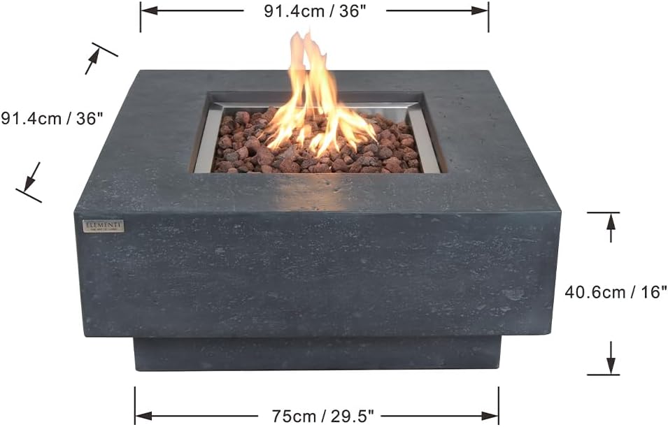 Manhattan Concrete Fire Pit 36