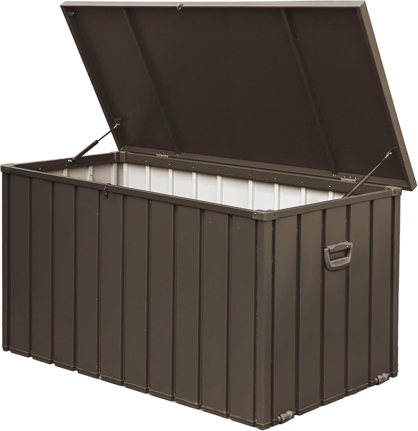 200 Gallon Outdoor Storage Deck Box - Waterproof Patio Storage Bin for Cushions, Tools & More, Dark Brown