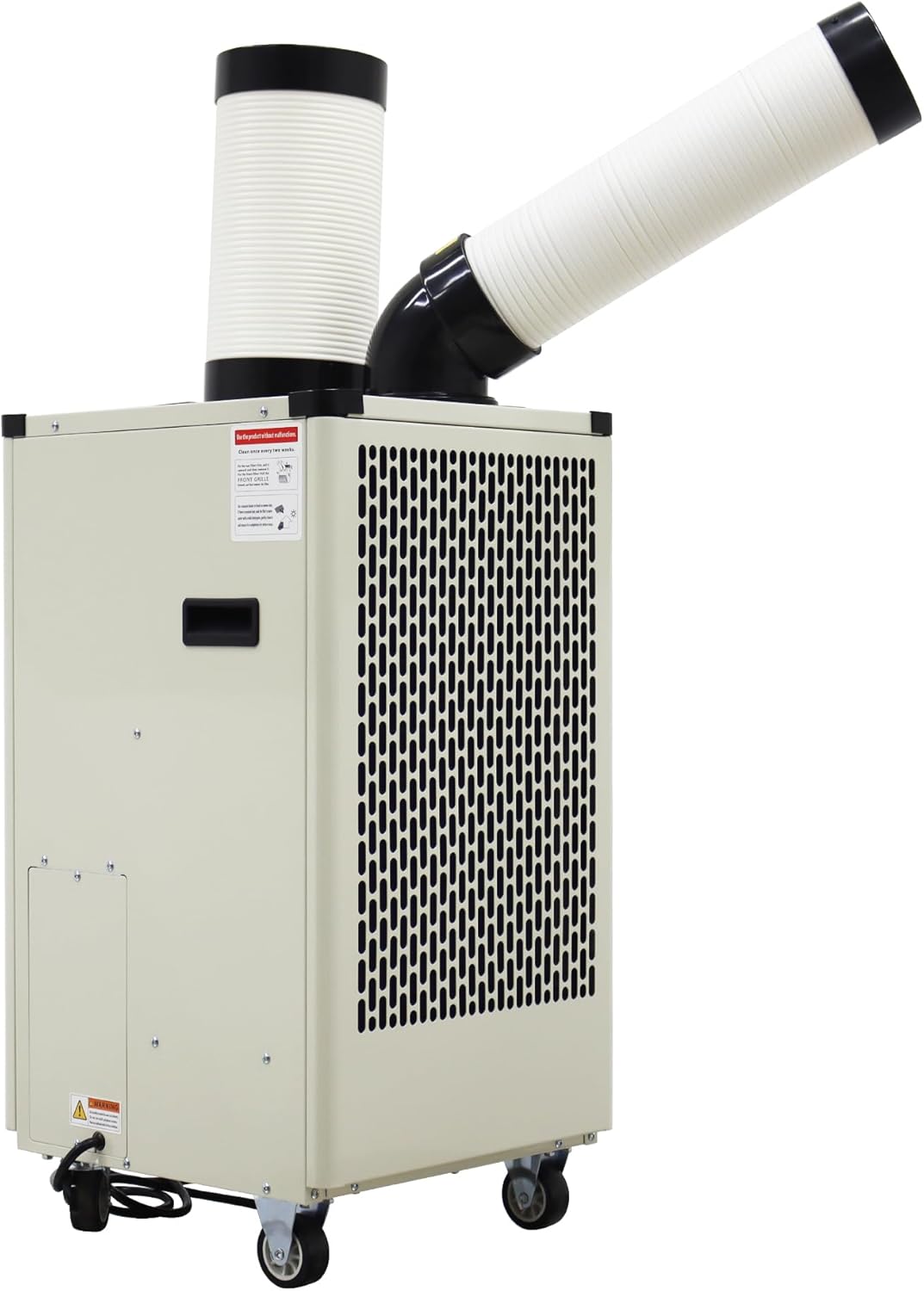 Portable Air Conditioner 9180 BTU Industrial Spot Cooler Air Conditioner 350-450m³/h Mobile Outdoor Indoor Cooling Aircon Louver Type 110V 1000W