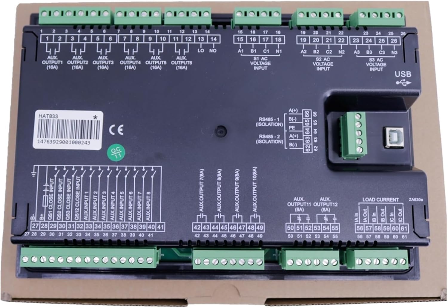 HAT833 Three Power ATS Controller Generator Controller