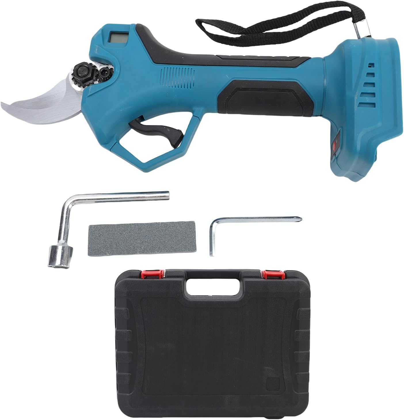 Electric Pruning Shears, 1.18in Maximum Cutting Diameter, Heavy Duty Digital Display Rechargeable Cordless Tree Branch Pruner for Gardening Task