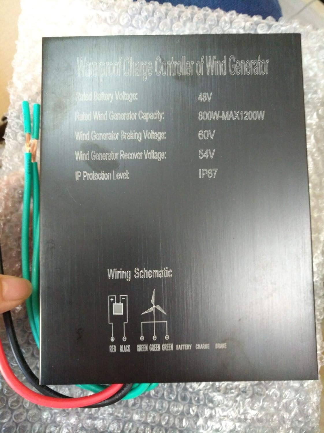 1500W/2000W/3000W Horizontal 3 Blades Wind Generator Turbine 48V/96V Windmill with Charge Controller,3000w