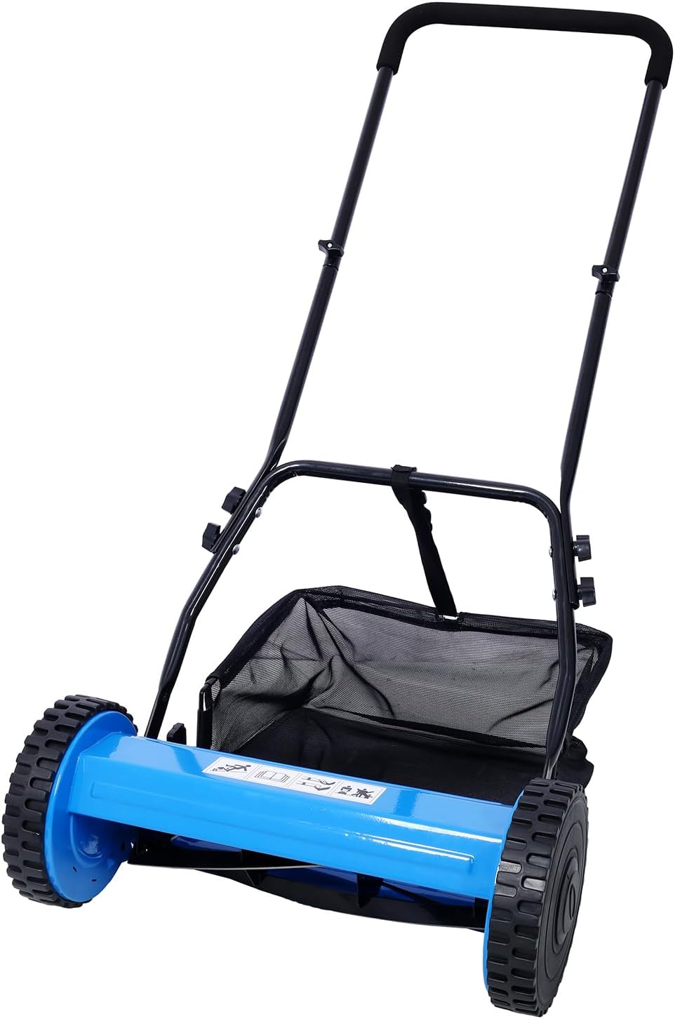 14-Inch 5-Blade Push Reel Lawn Mower with Grass Catcher