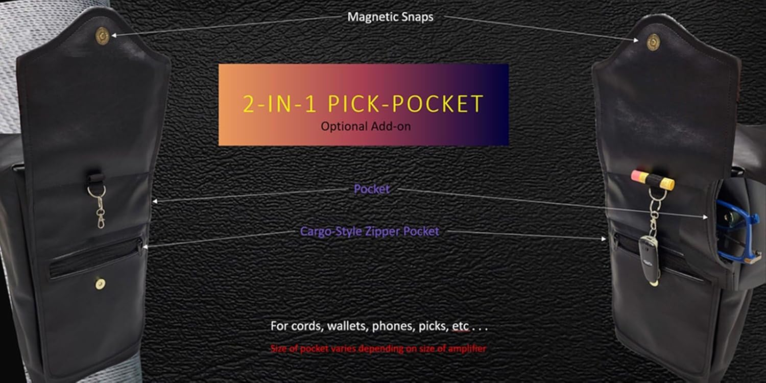 Gig Gear Cover Guitar Amplifier Cover for Marshall Handwired 1960TV 4x12 Angled Cab Amp | Waterproof 'Choice' Fabric or Synthetic Leather | Customize Color, Padding & Pocket Options