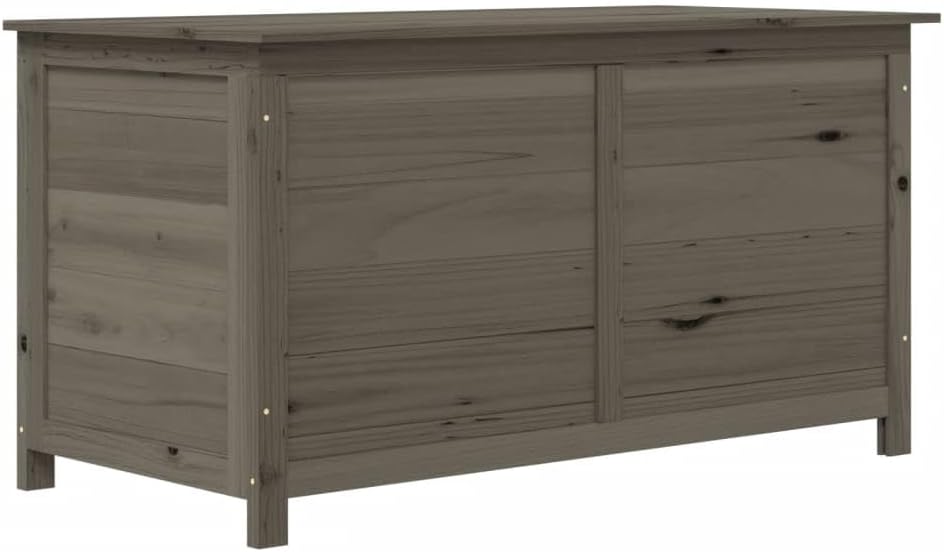 vidaXL Cushion Box Anthracite Solid fir wood 39.4 x 19.7 x 22.0 in
