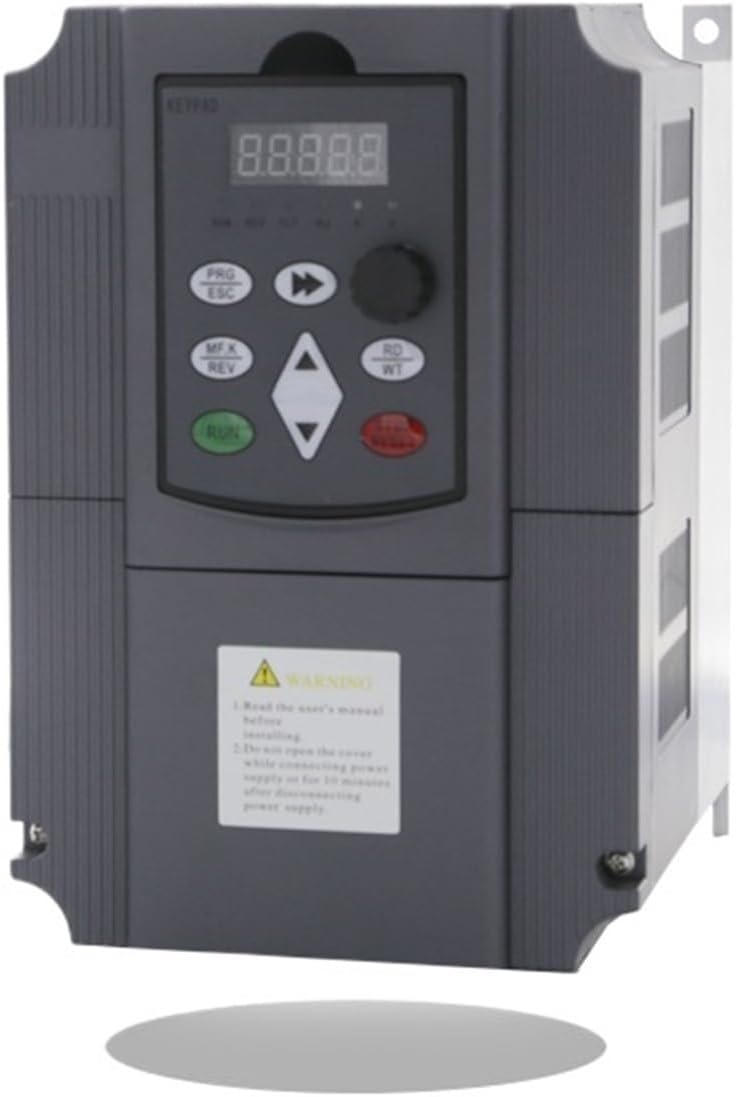 11KW 380V Three-Phase Inverter Input VFD 3 Phase 380V Output Frequency Converter Adjustable Speed VFD for Water Pump Motor(Pink)