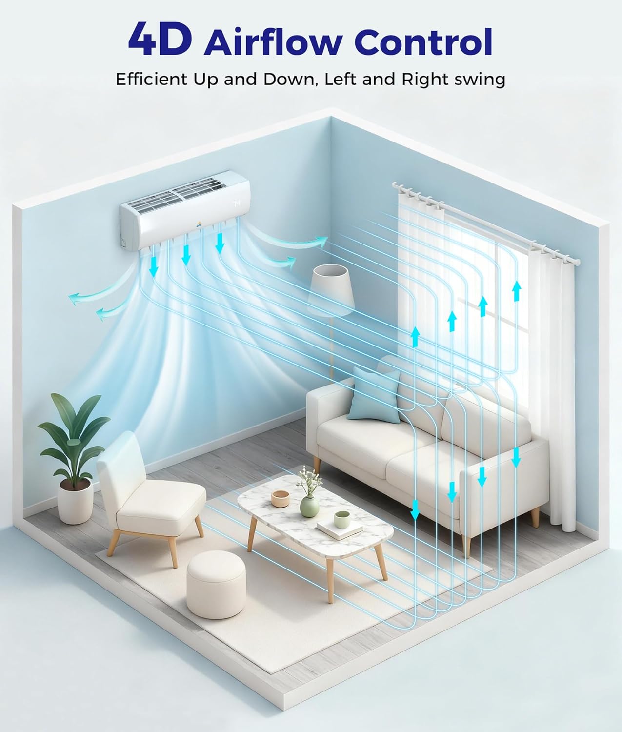 Mini Split Ac/Heating System - 17000 BTU Ductless Mini Split Air Conditioner with Heat Pump, 17 SEER2 230V Energy Efficient Ac Unit Up to 1250 Sq.Ft, Complete Installation Kit