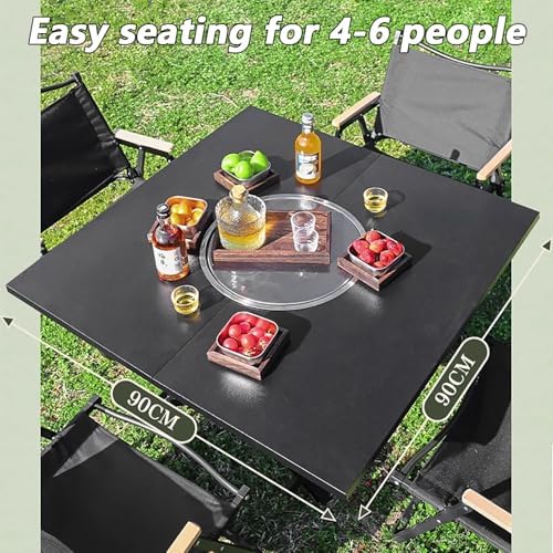 Portable Folding Grill Table - Outdoor BBQ Cooking Station for Picnic, Camping, Beach & Hiking - Easy Setup, Durable Design, Lightweight & Compact